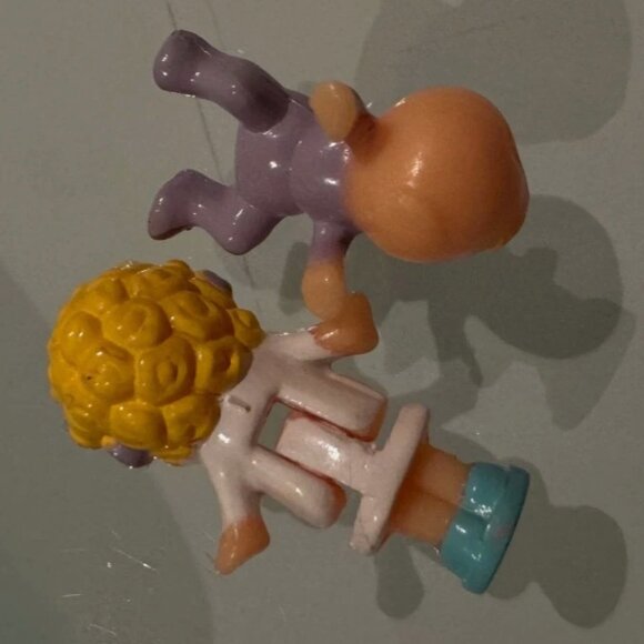 Polly Pocket Dr Polly's Baby Care Centre Nursery Blue 2 Figure Bluebird 1992 Vtg - Picture 2 of 6